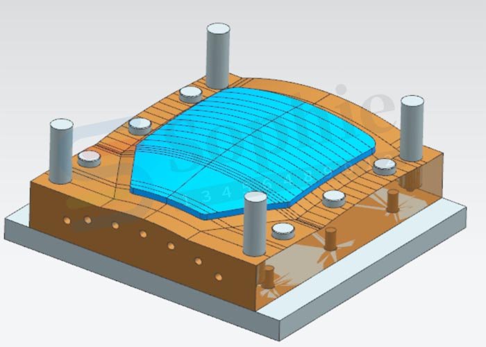 1 Cavity Bulletproof Plate Mold​