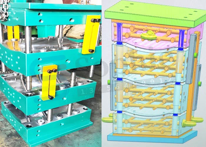 3 Cavities Bulletproof Plate Mold ​