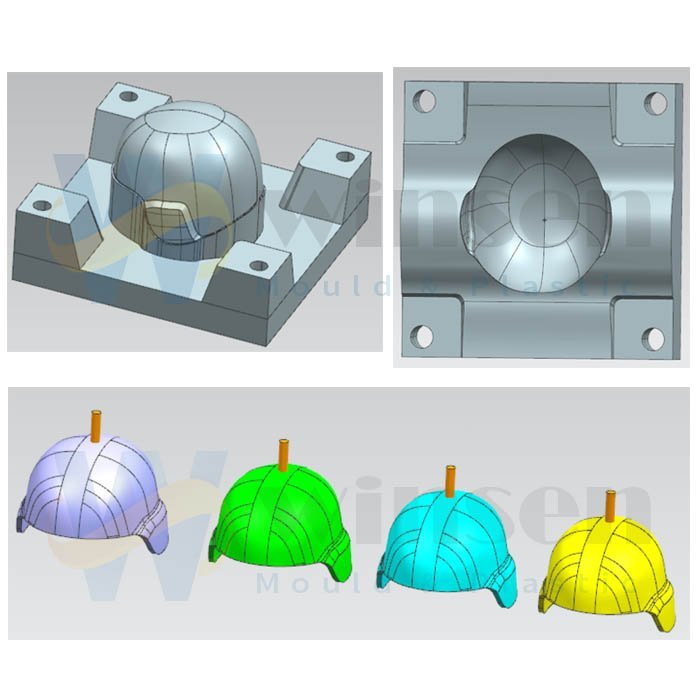 Kevlar Aramid UHMWPE Bulletproof Helmet Mold Compression Mould 4