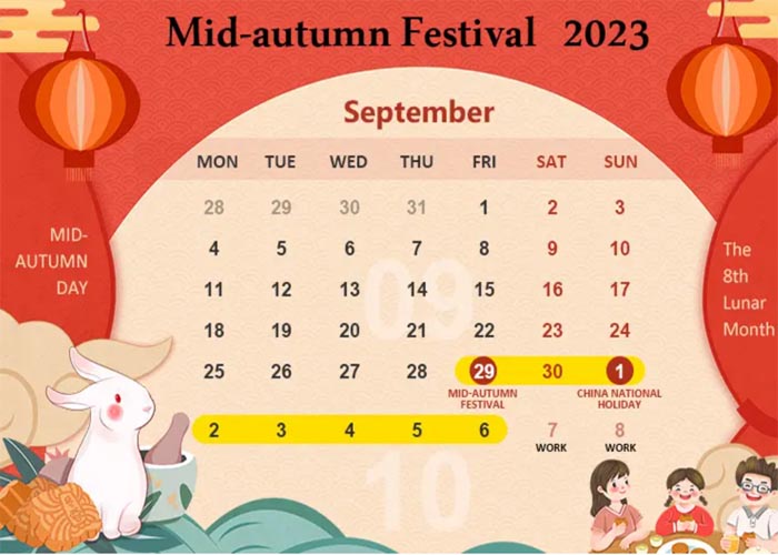 Mid Autumn Festival And National Day Celebrated Together
